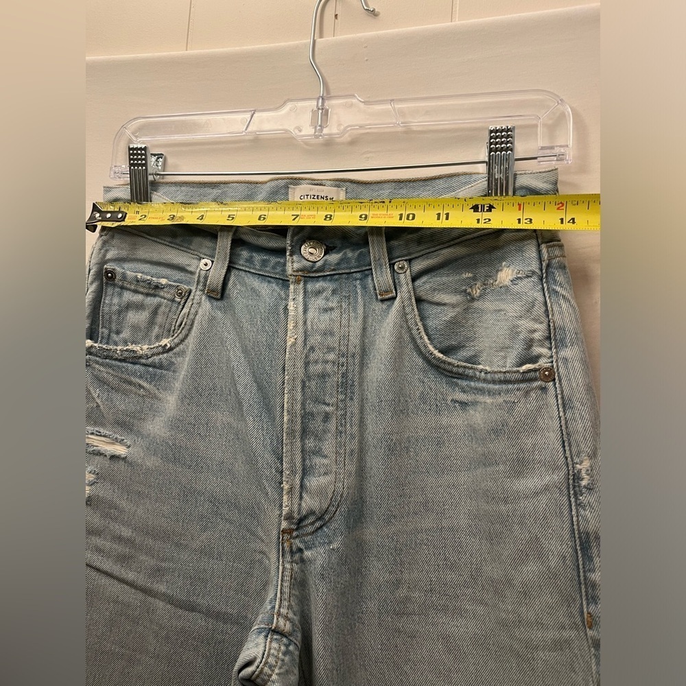 Citizens Of Humanity Distressed Dramatic Skirt Like Look Tessa Culotte Jean 24 - Picture 8 of 9